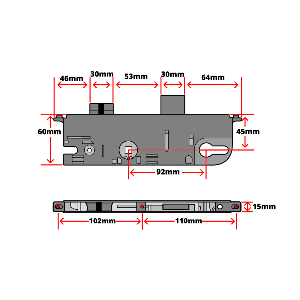 Maco CTS Door Lock Technical Details