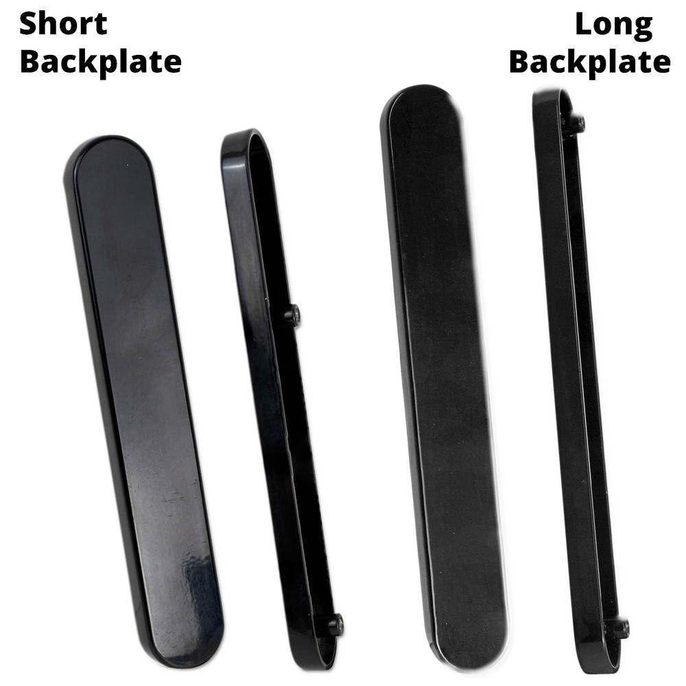 Door Handle Blank Plate Black