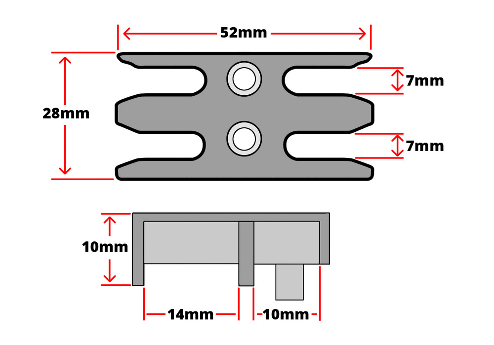Avocet WMS Espag Mushroom uPVC Window Keep ERK041MB Technical Details