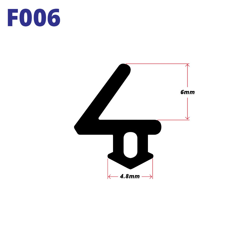 F006 UPVC BUBBLE FLIPPER RUBBER SEAL