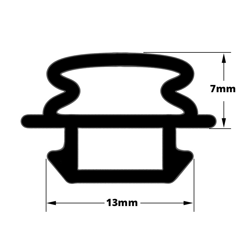 Aluk Bifold Door Gasket Seal Black RX609