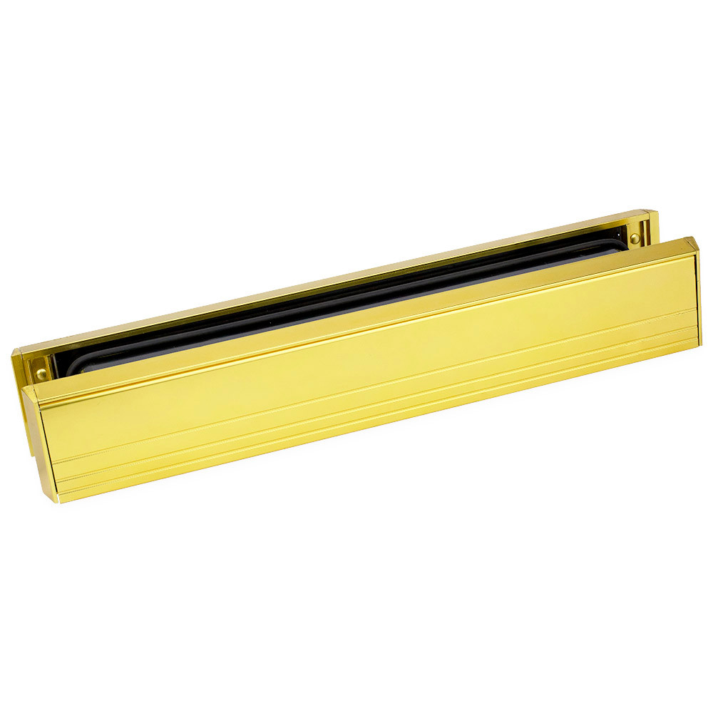 Yale Slimmaster Slimline Door Letterbox Gold