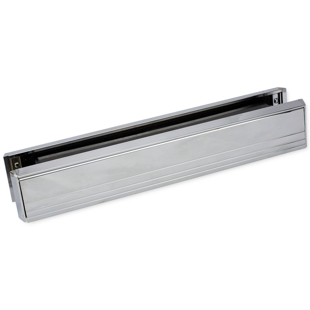 Yale Slimmaster Slimline Door Letterbox Chrome