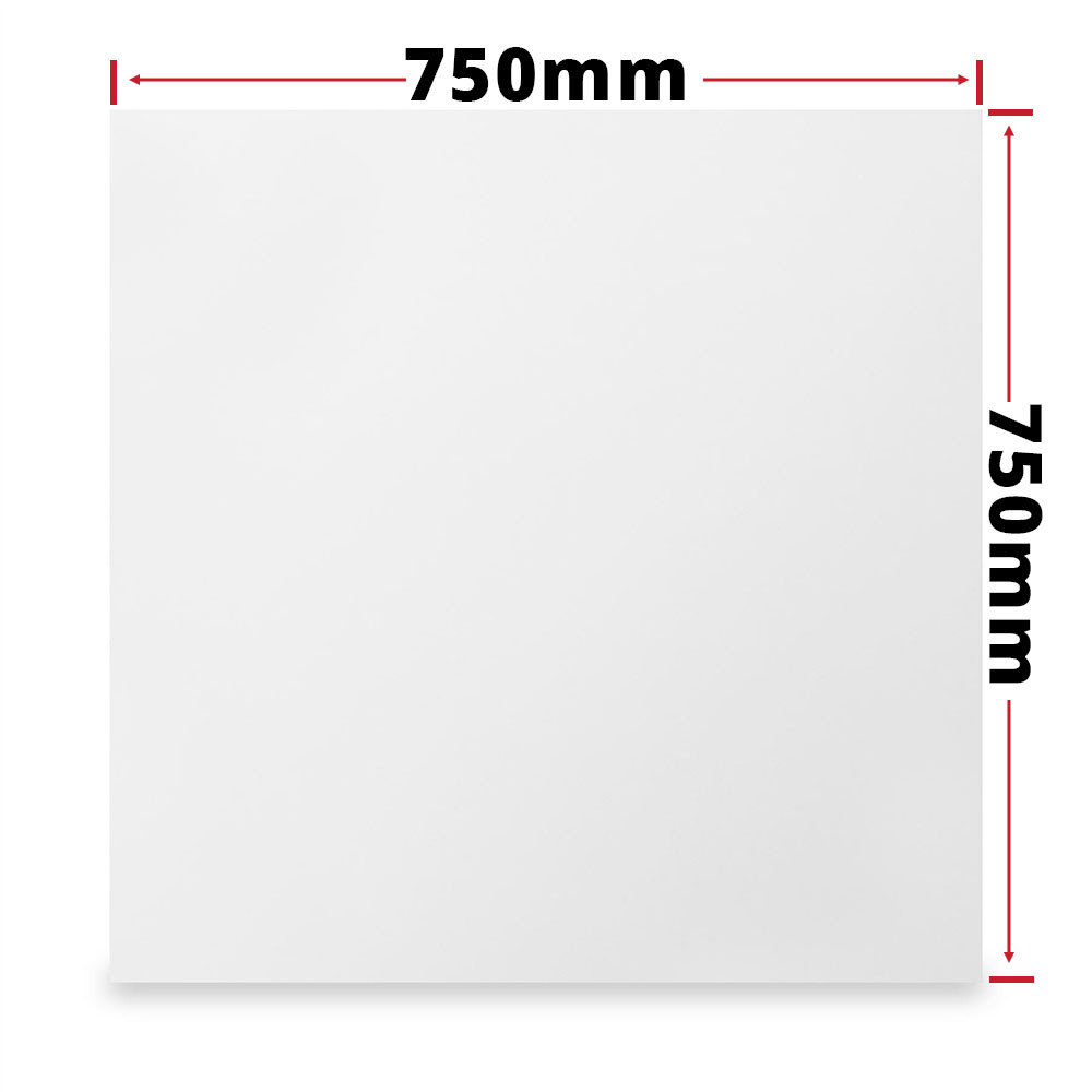 uPVC Door Panel Reinforced Flat White Foam Filled 750mm x 750mm