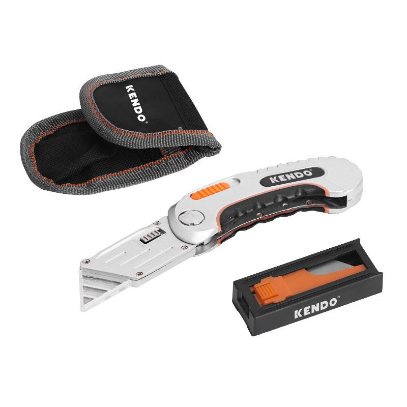 Kendo Folding Utility Stanley Knife With 5 Blades