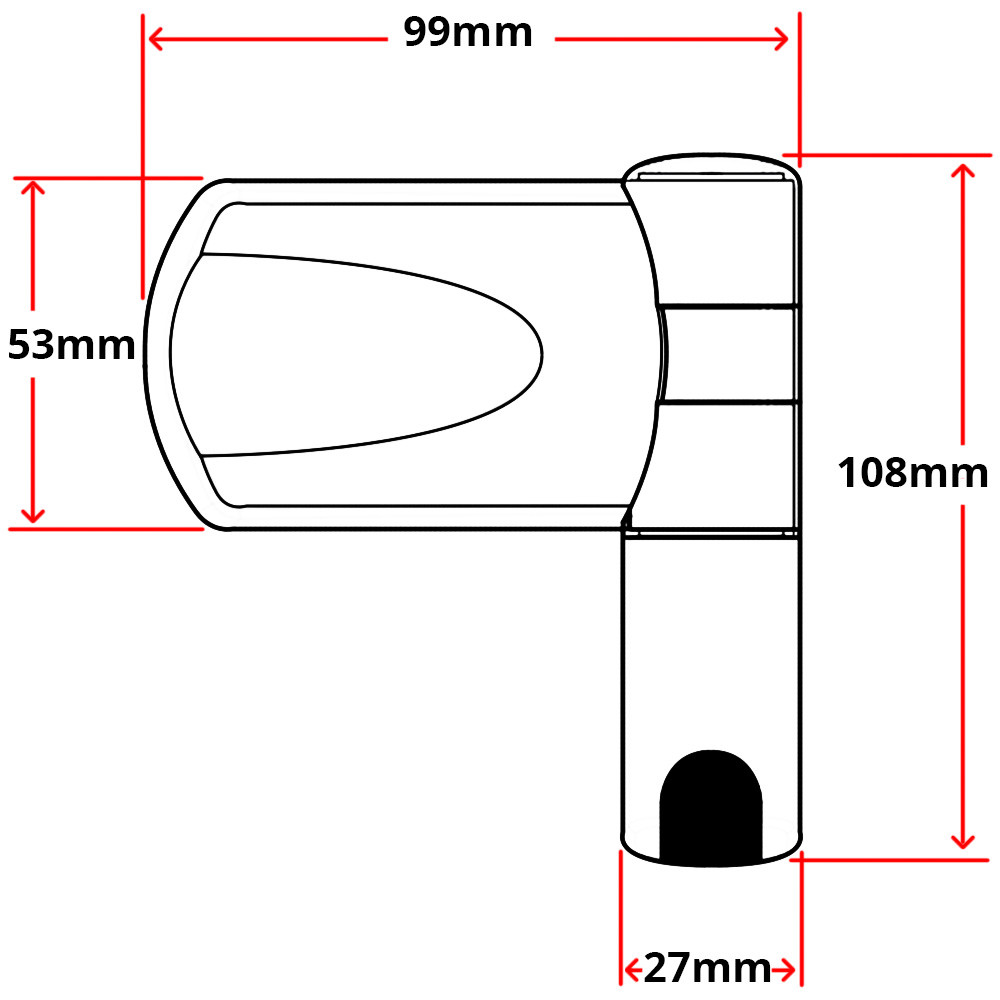 Trojan Patriot uPVC Door Hinge Old Version