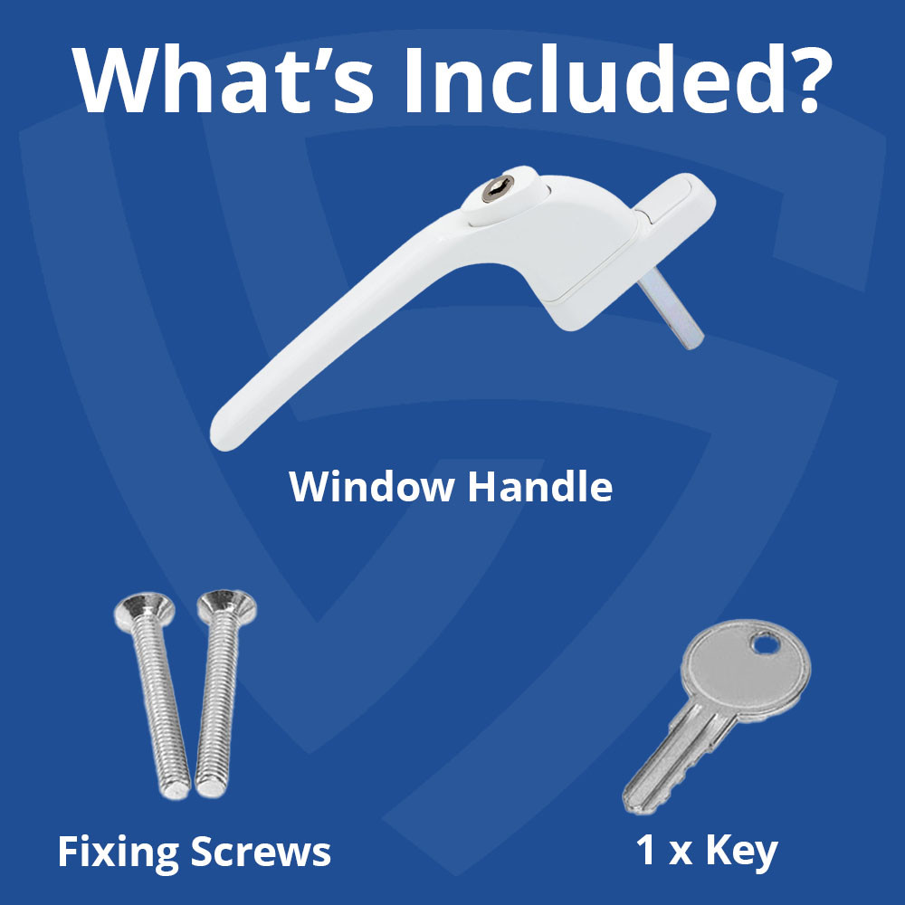 whats included with shield hardware window handle