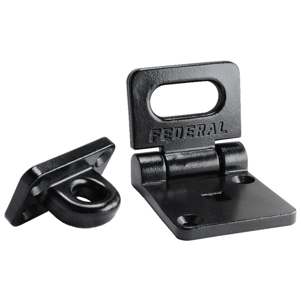 FEDERAL LOCK HASP AND STAPLE 702 E COATED BODY