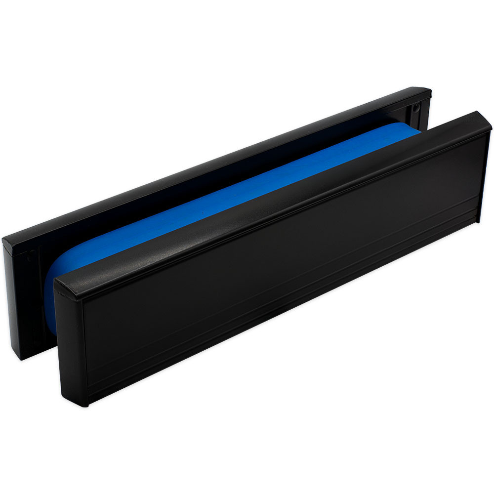 Yale Firemaster Letterplate Fire Rated Intumescent Letterbox 12 Inch Black