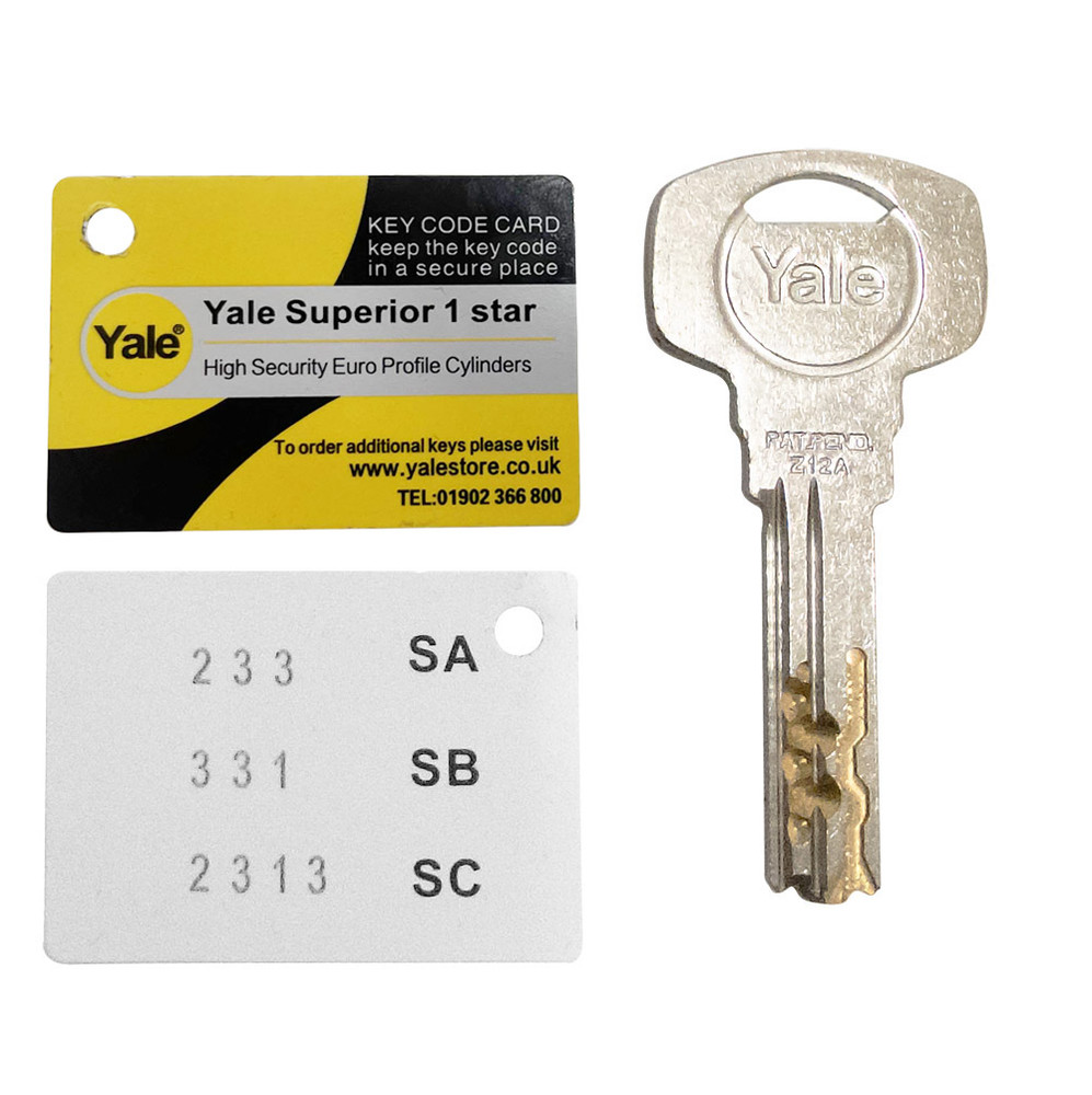 Yale Superior Extra Key Cut To Code Gen 2 - SA SB SC