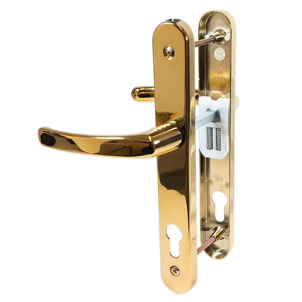 TSS Sprung 200mm 92PZ Door Handle Gold