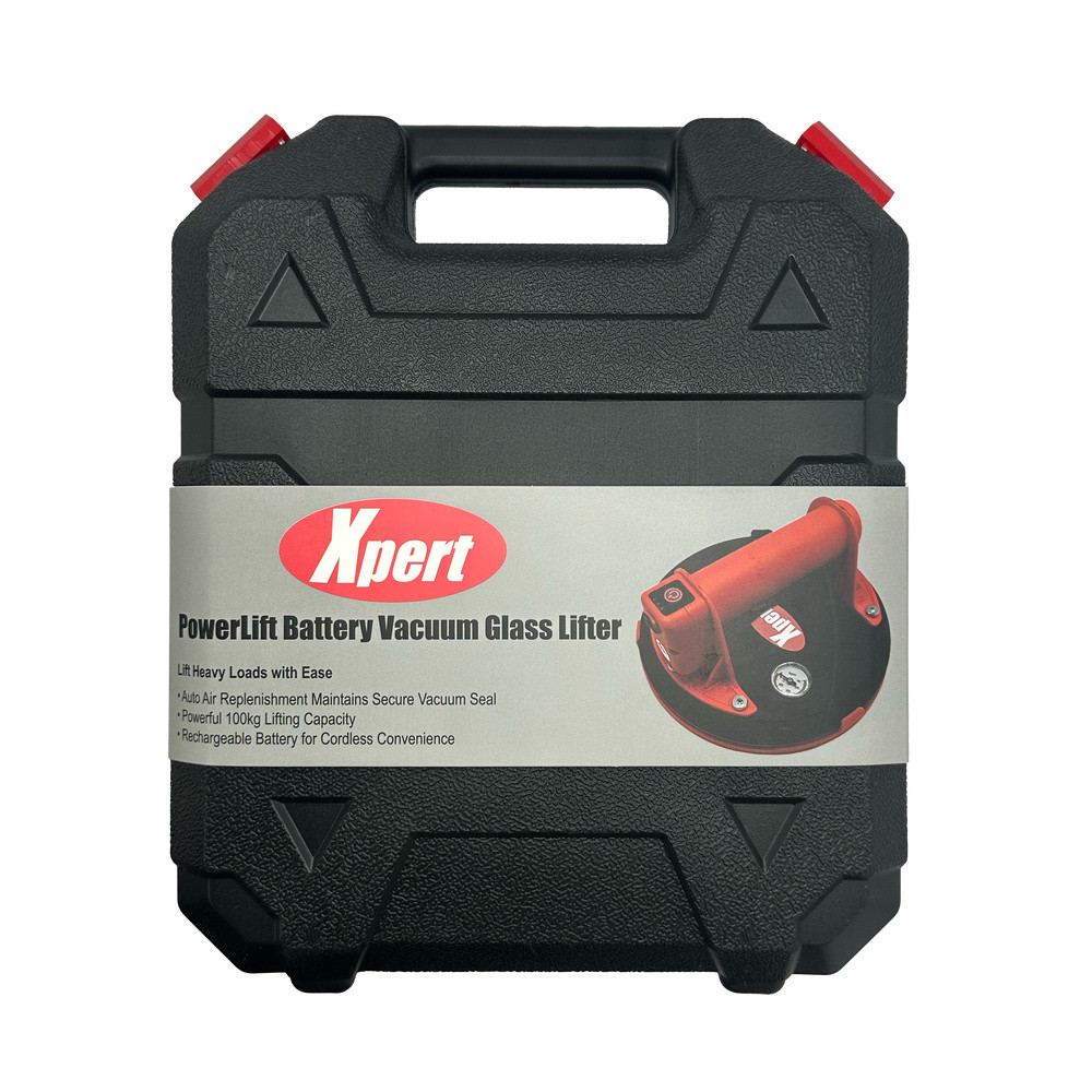Xpert PowerLift handle, power button and vacuum gauge close-up