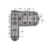 Avocet MT3D uPVC Door Flag Hinge Technical Details