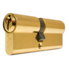 Yale Standard Euro Cylinder Door Lock Polished Brass