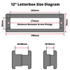 Trojan Unicorn uPVC Door Letterbox Technical Details