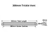 upvc window trickle slot vent 300mm