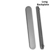Door Handle Blank Plate Satin Silver