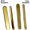 Door Handle Blank Plate Gold