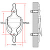 Victorian Urn Door Knocker Technical Details