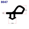 B047 UPVC BUBBLE FLIPPER RUBBER SEAL