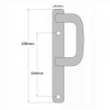 trojan sliding patio door handle dummy measurements