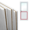 uPVC Door Panel Reinforced Flat White Foam Filled 750mm x 750mm