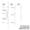 Universal uPVC Door Lock Repair Kit - 3 Piece 35mm