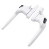Ellbee Caravan Cockspur Window Handle - Cranked Non-Locking White 21mm Backset