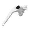 Ellbee Caravan Cockspur Window Handle - Cranked Non-Locking White 21mm Backset