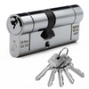 SHIELD HARDWARE Euro Cylinder Door Lock TS007 1 Star Chrome