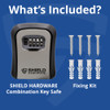 COMBINATION KEY SAFE LOCK BOX WHATS INCLUDED