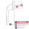 shield hardware upvc window handle dimensions
