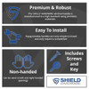 shield hardware window handle key featuers