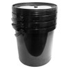 3x Bucket 25L Plastic Bucket Tub Container With Handles 