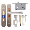 NKS Disabled Toilet RADAR Lock & Handle Set with Key