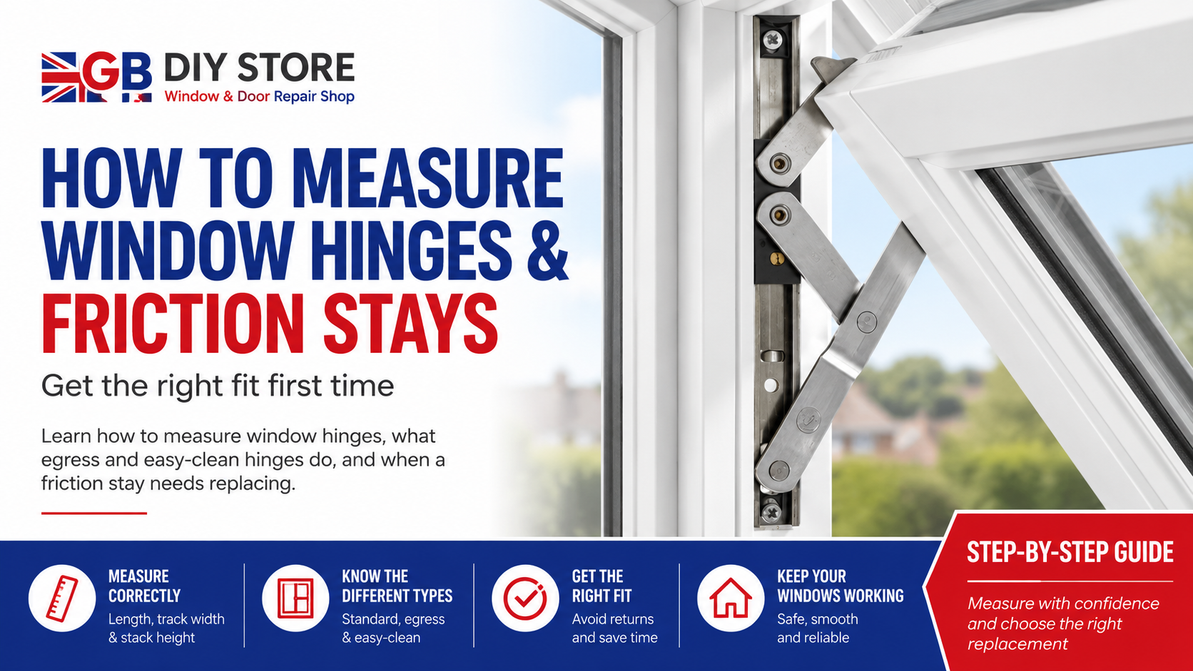 How to Measure Window Hinges and Friction Stays