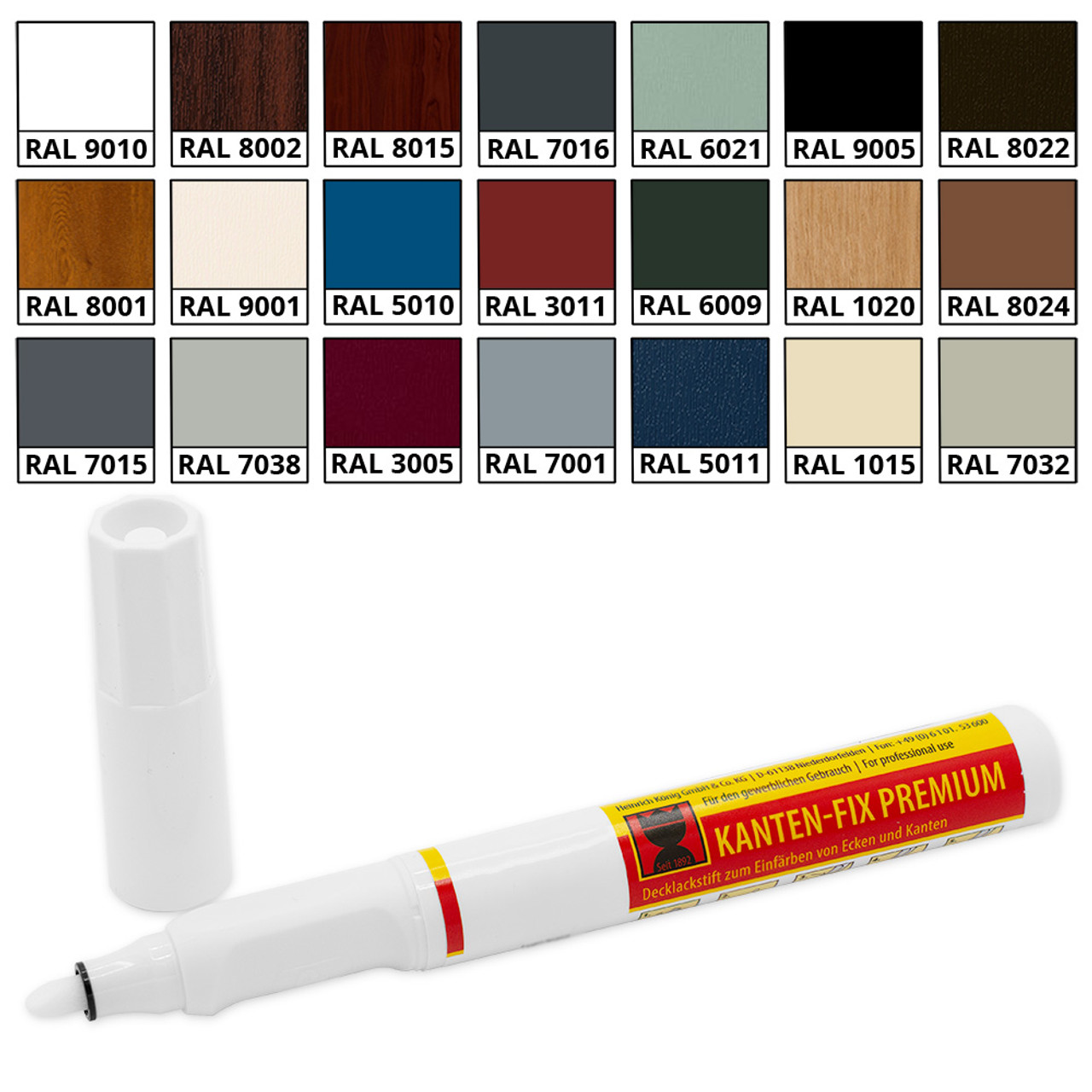 RAL Paint Standard Touch Up Paint Pens