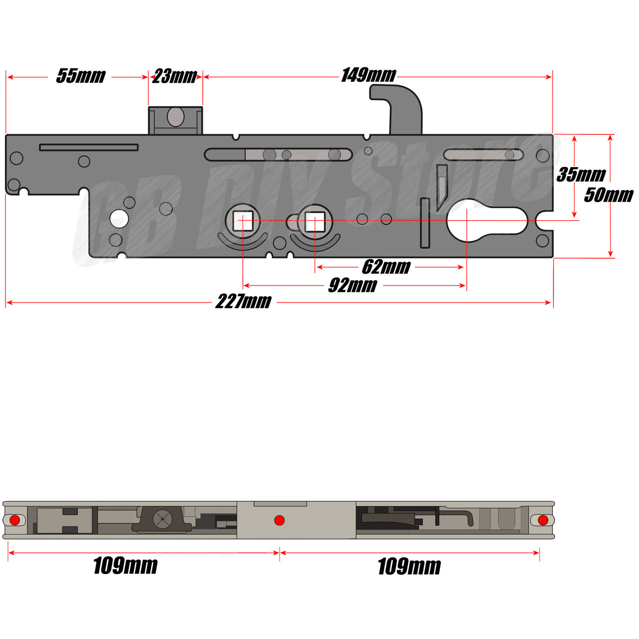 Fullex XL Door Mechanism | Same Day Dispatch | GB DIY Store