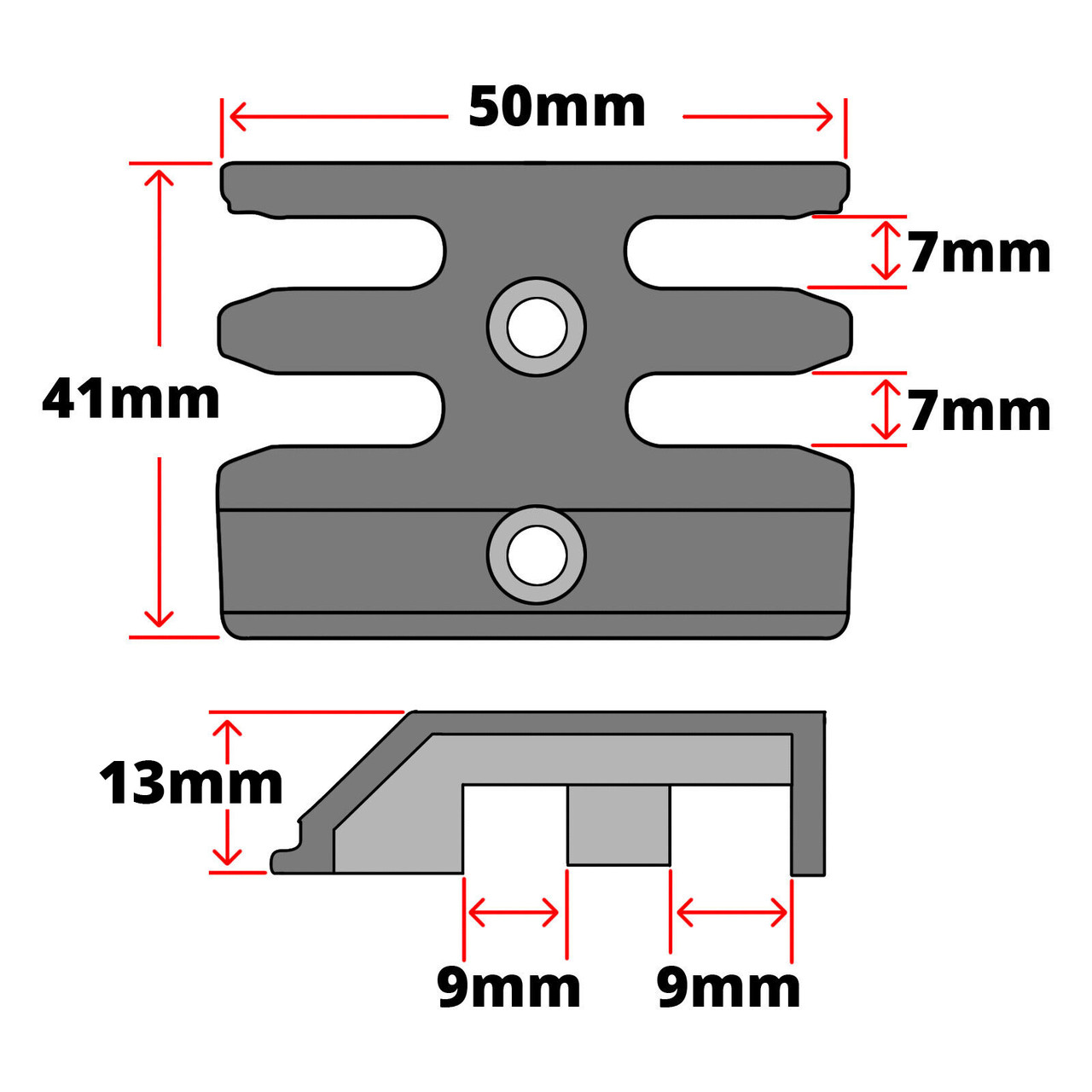 Avocet Upvc Mushroom Striker Keep Window Lock Plate Universal ERK 076M