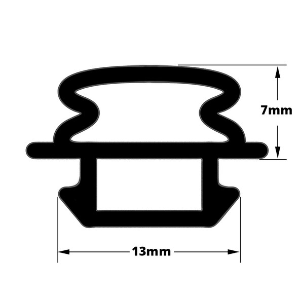 Aluk Bifold Door Gasket Seal Black RX609