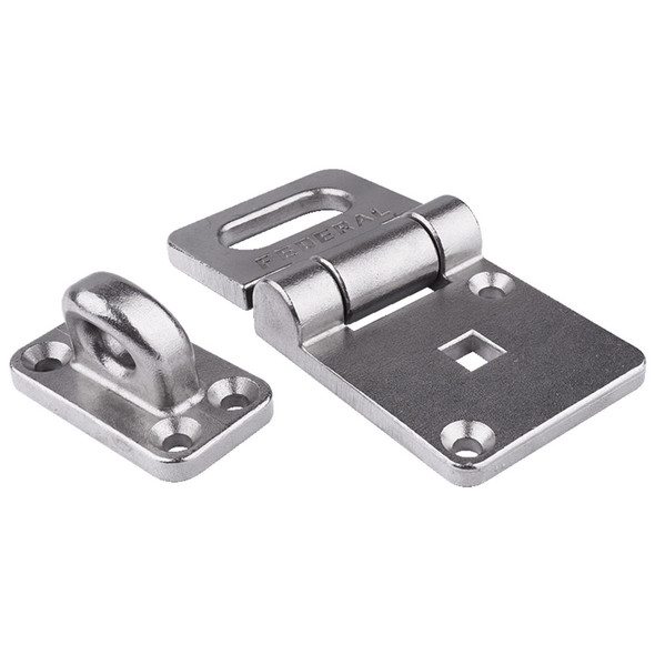 FEDERAL LOCK HASP AND STAPLE STAINLESS STEEL 702