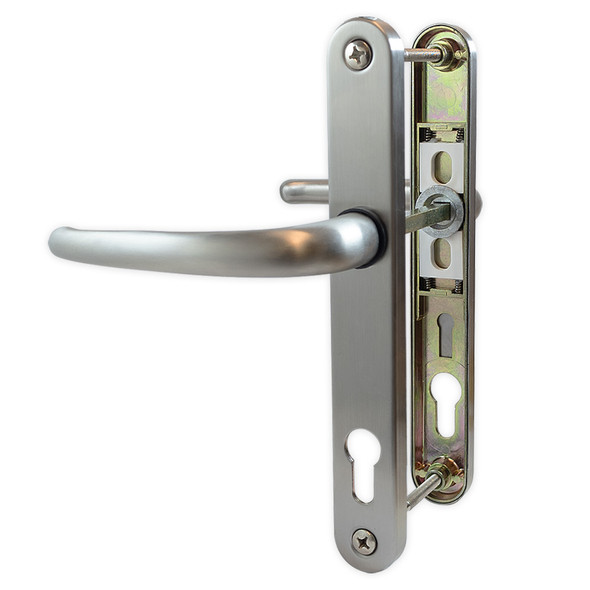 92 PZ 210mm Fixings Silver Door Handle Thumbnail