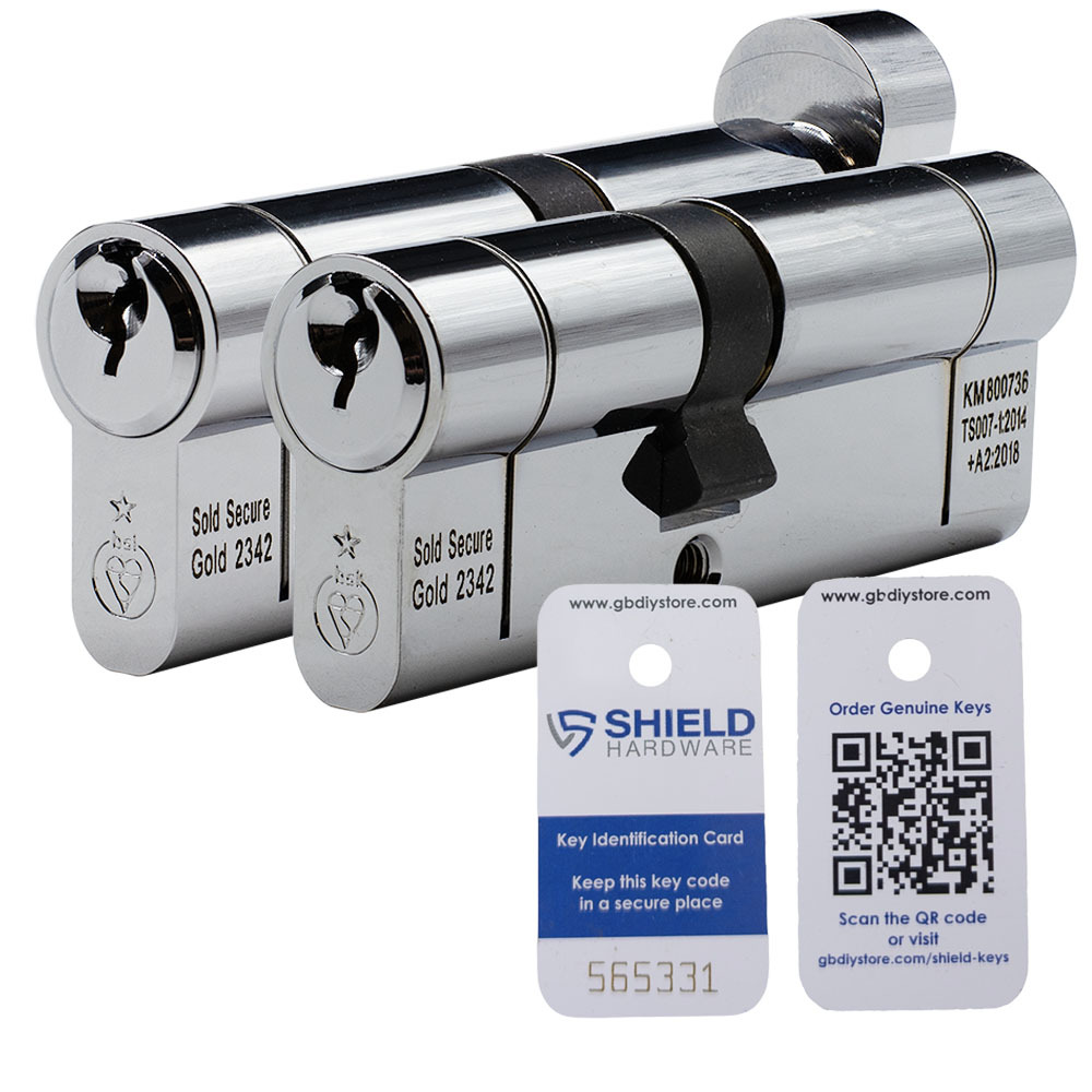 Shield Hardware euro cylinder for matching to an existing key code