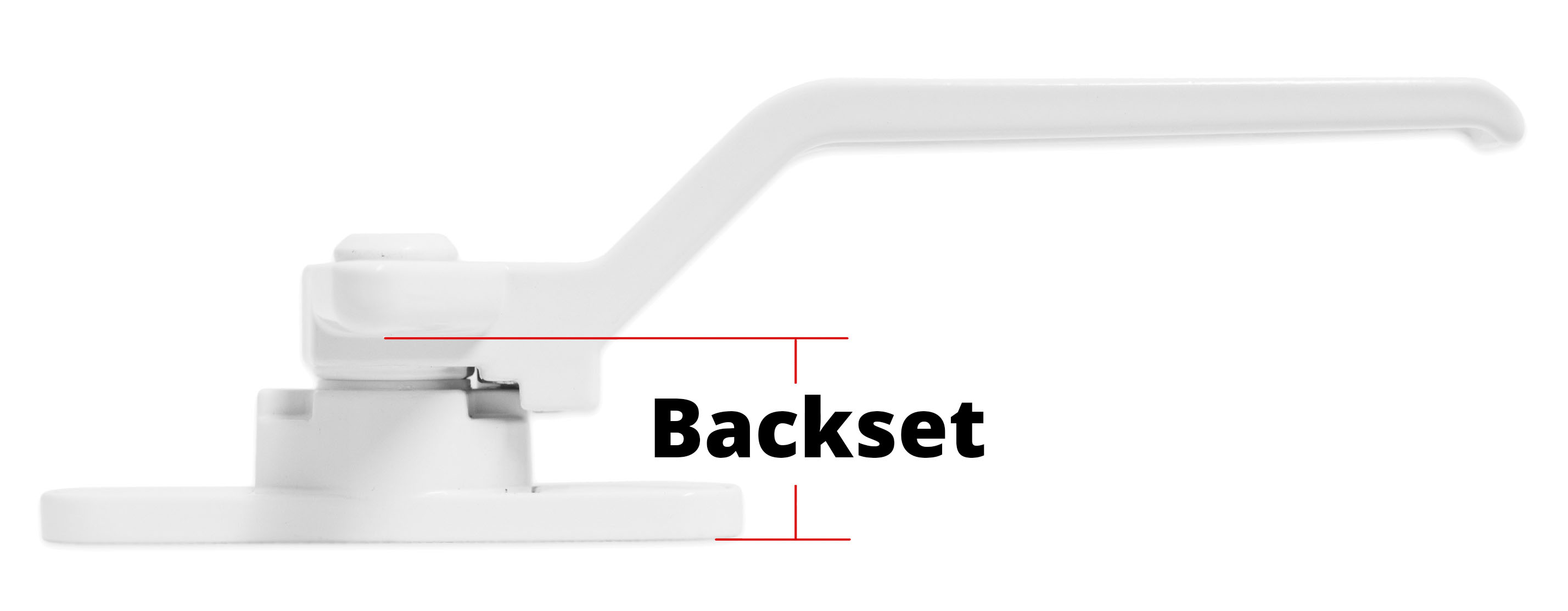 how to measure upvc window handle backset height