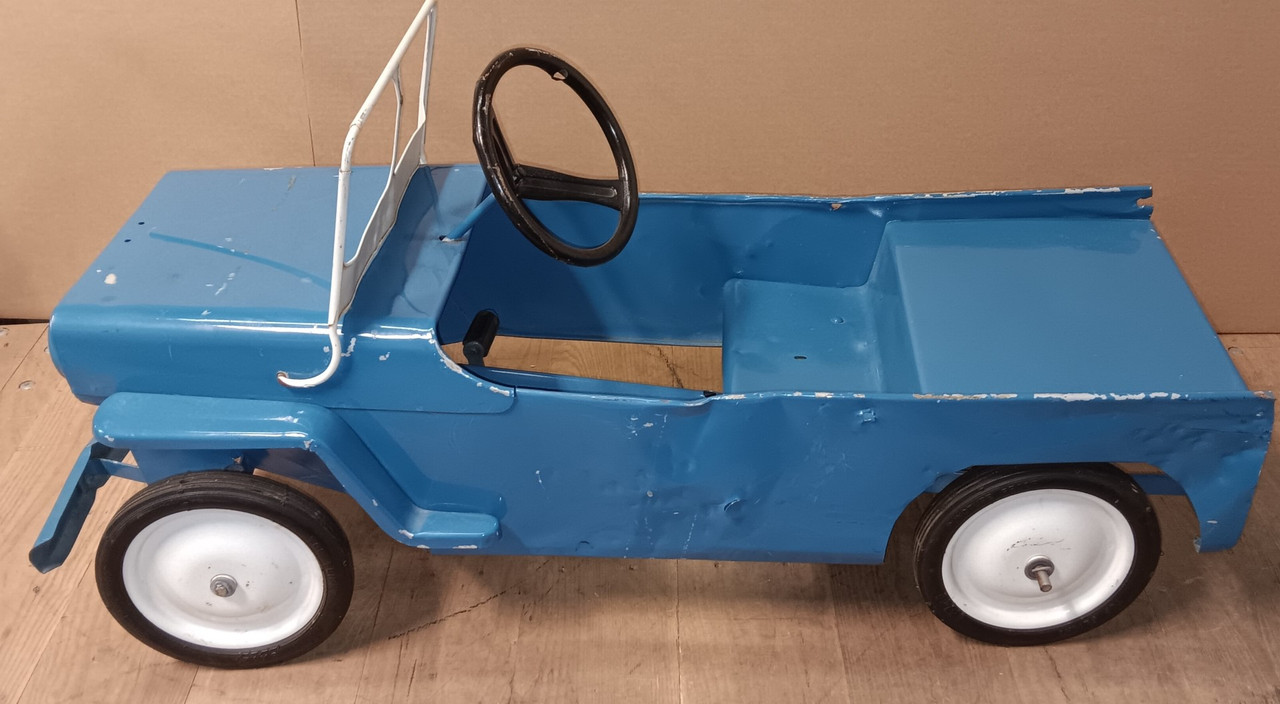 1950's Hamilton Jeep Pedal Car Rare Chain Drive!! (D)