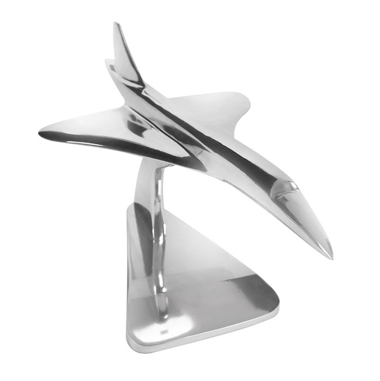 Aluminum Concorde Desktop Model Airplane Sculpture Aviation Gift