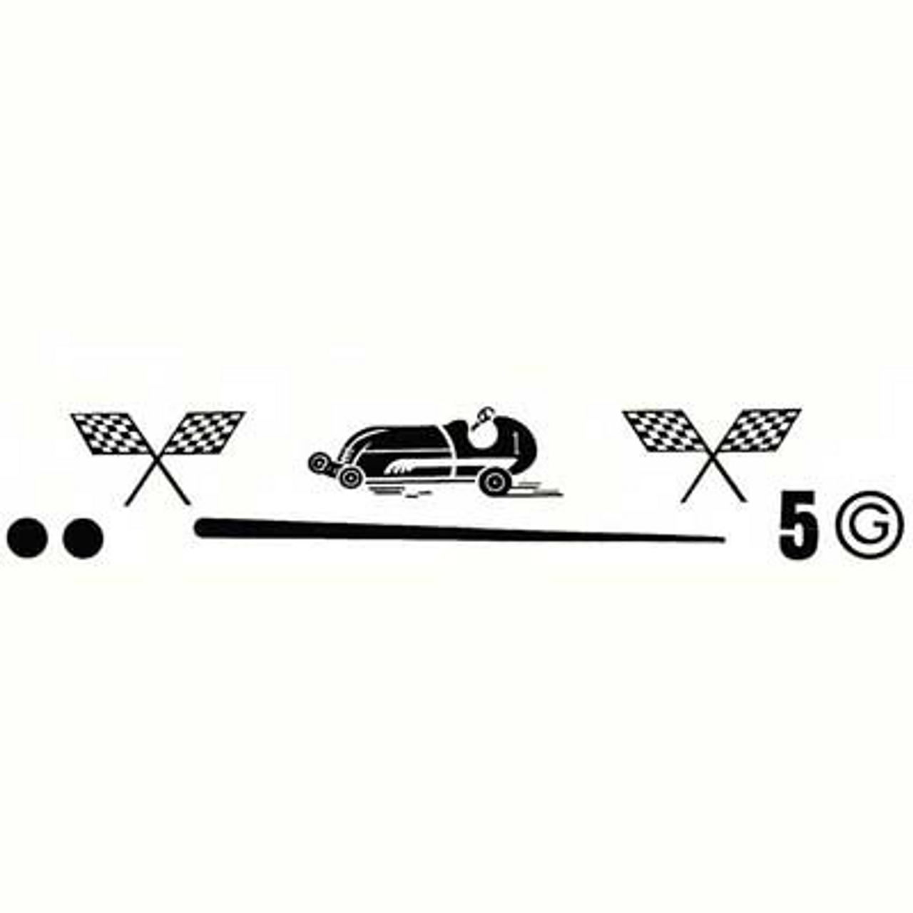 murray pedal car decals