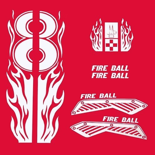 Decal Set - Murray Tot Rod - Fire Ball 8 img