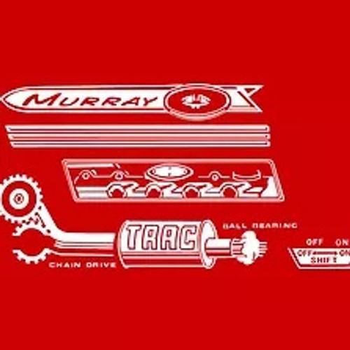 MURRAY TRAC PEDAL TRACTOR DECALS  img