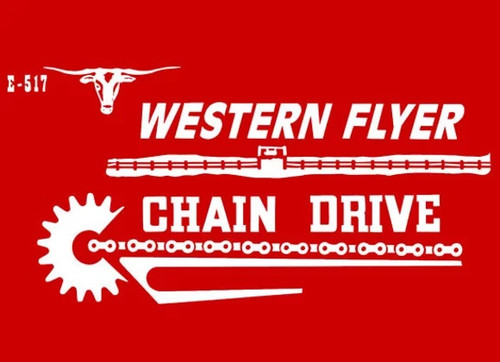 WESTERN FLYER E-517 PEDAL TRACTOR DECALS WESTERN FLYER E-517 PEDAL TRACTOR DECALS img